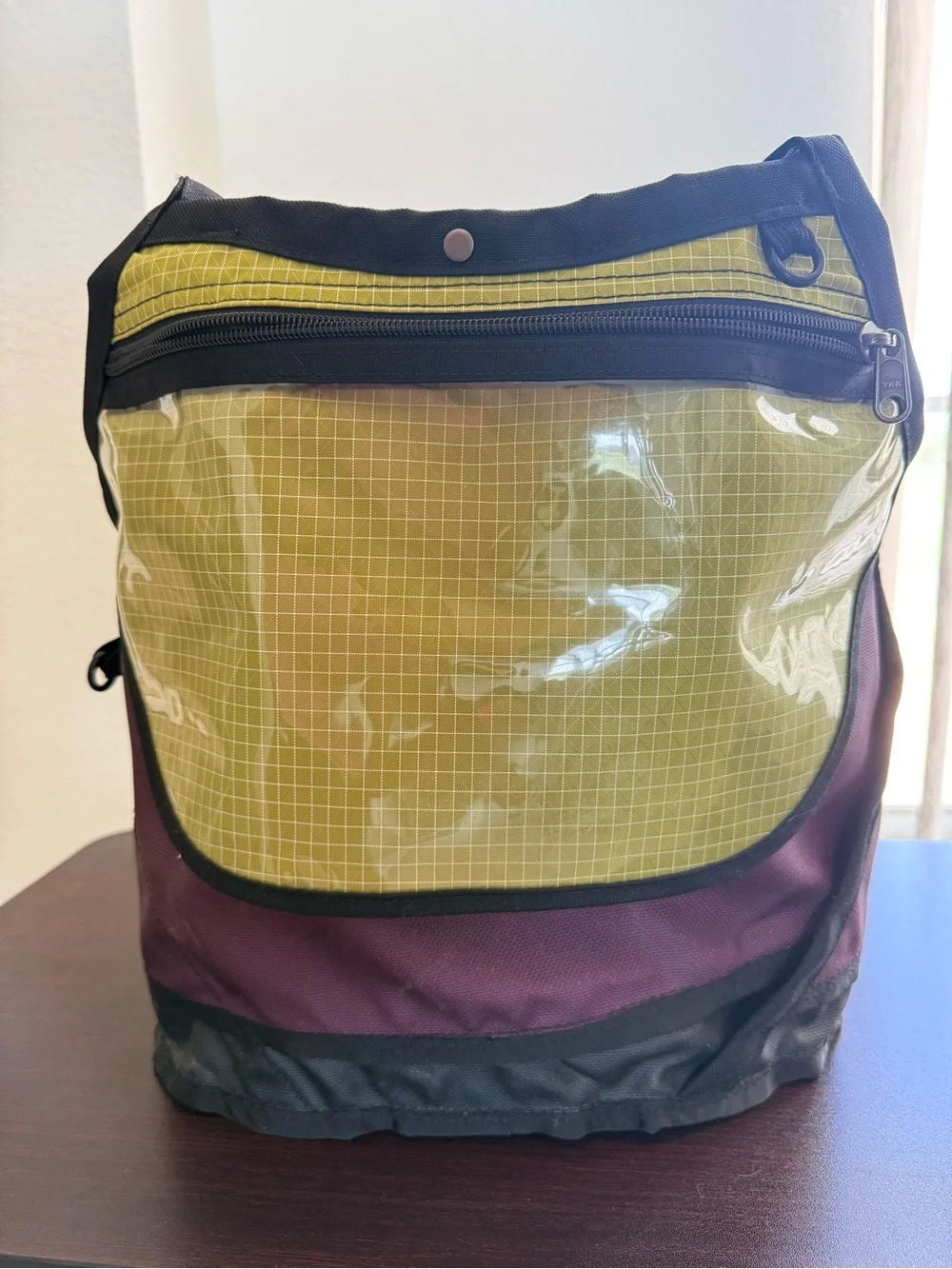 Tom Bihn Swift Purple Tote Shoulder Craft Bag, no yarn sack